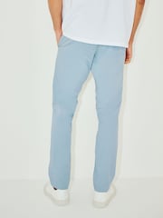 GANT Blue Slim Fit Cotton Twill Chino Trousers - Image 3 of 5