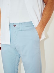 GANT Blue Slim Fit Cotton Twill Chino Trousers - Image 4 of 5