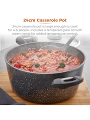 Tower Grey Forged Casserole Dish With Cerastone Coating - Image 1 of 5