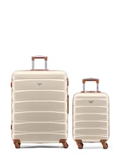 Set Of 2 Large Check-In & Small Carry-On Hardcase Travel Suitcase - Image 1 of 7