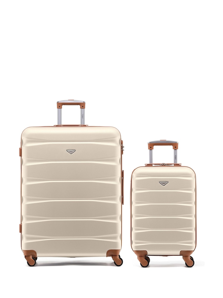Set Of 2 Large Check-In & Small Carry-On Hardcase Travel Suitcase - Image 1 of 7
