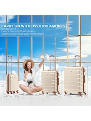 Set Of 2 Large Check-In & Small Carry-On Hardcase Travel Suitcase - Image 2 of 7
