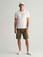 Grün - Gant Relaxed-Cargoshorts aus Twill - Bild 1 von 9
