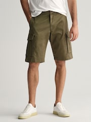 Grün - Gant Relaxed-Cargoshorts aus Twill - Bild 4 von 9