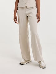 JD Williams Wide Leg Nude Trousers - Image 1 of 4