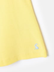 Joules Girls' Butterfly Yellow Frill Sleeve Jersey Vest - Image 3 of 4