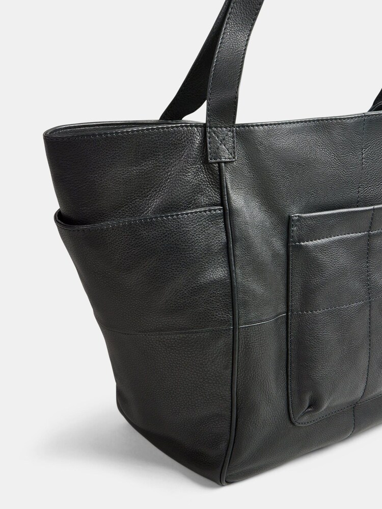 Hush Black Mariana Leather Tote Bag - Image 4 of 4