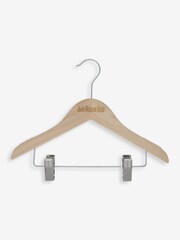 JoJo Maman Bébé Set of 12 Kids' Size Wooden Hangers - Image 1 of 3