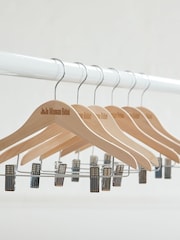 JoJo Maman Bébé Set of 12 Kids' Size Wooden Hangers - Image 3 of 3