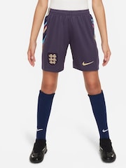 Nike Purple Jr. Dri-FIT England Away Stadium Football Shorts - Image 1 of 7
