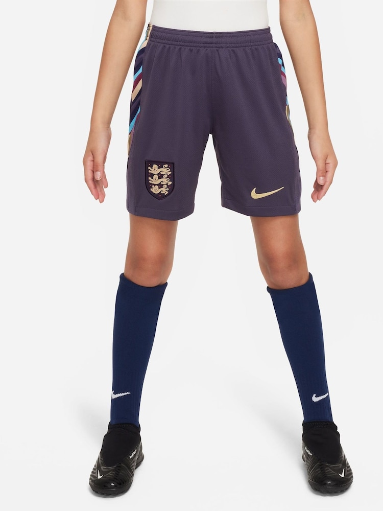 Nike Purple Jr. Dri-FIT England Away Stadium Football Shorts - Image 1 of 7