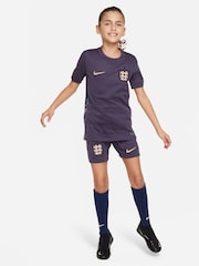 Nike Purple Jr. Dri-FIT England Away Stadium Football Shorts - Image 7 of 7