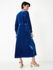 Hush Blue Velvet Valeria Dress - Image 2 of 5