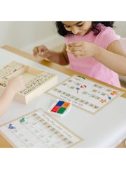 Melissa & Doug Deluxe Wooden Stamp Set ABCs 123s - Image 1 of 8