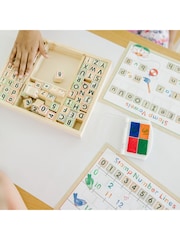 Melissa & Doug Deluxe Wooden Stamp Set ABCs 123s - Image 4 of 8
