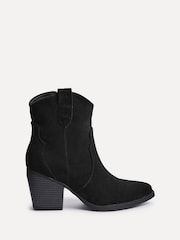 Ante negro - Botas de antelina estilo western Jessie de Linzi - Imagen 3 de 6
