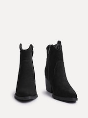 Ante negro - Botas de antelina estilo western Jessie de Linzi - Imagen 4 de 6