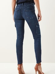 Dark Blue Lift, Slim And Shape Slim Cargo Jeans - Image 3 of 6