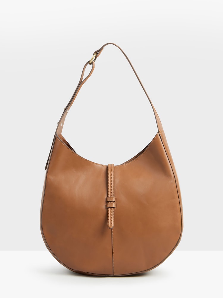 Hush Brown Isla Leather Scoop Tote Bag - Image 2 of 4