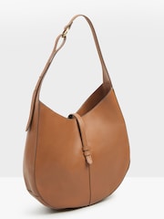 Hush Brown Isla Leather Scoop Tote Bag - Image 3 of 4