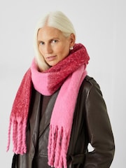 Hush Pink Asher Two Tone Winter Scarf - Image 1 of 4