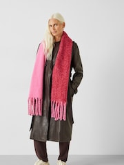 Hush Pink Asher Two Tone Winter Scarf - Image 2 of 4