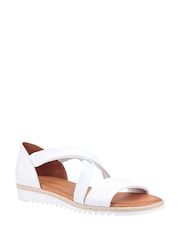 Hush Puppies White Gemma Espadrille Wedge Sandals - Image 2 of 4