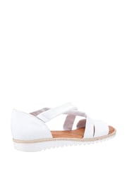 Hush Puppies White Gemma Espadrille Wedge Sandals - Image 3 of 4