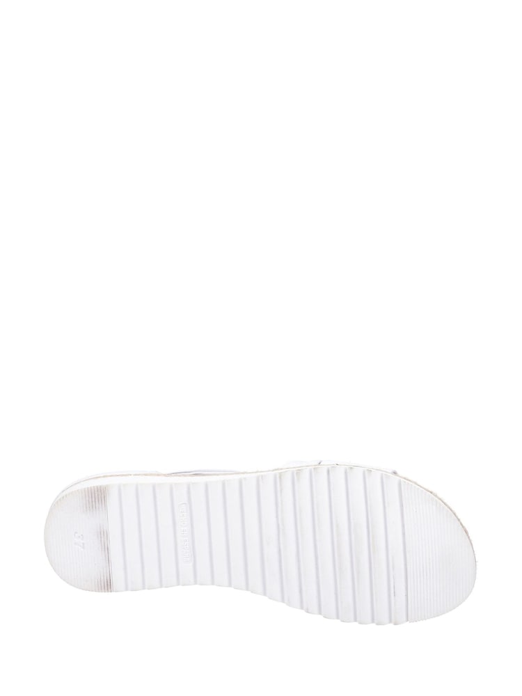 Hush Puppies White Gemma Espadrille Wedge Sandals - Image 4 of 4