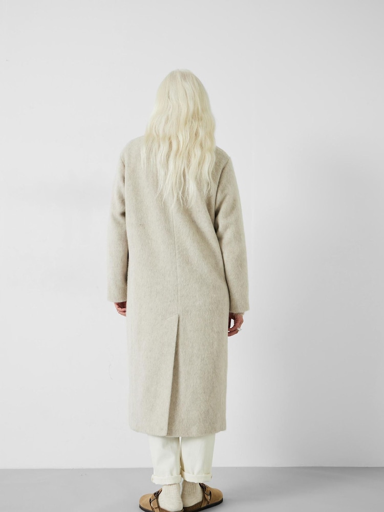 Hush Cream Scout Double Breasted 100% Cotton Coat - Image 3 of 5