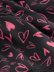 Heart Print Lace Trim Cami Top and Short Set - Image 9 of 9