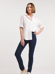 JD Williams Dark Blue Slim Leg Jeggings - Image 3 of 4