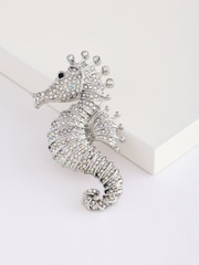 Iridescent Sparkle Seahorse Brooch Made With Recycled Zinc - Image 1 of 2