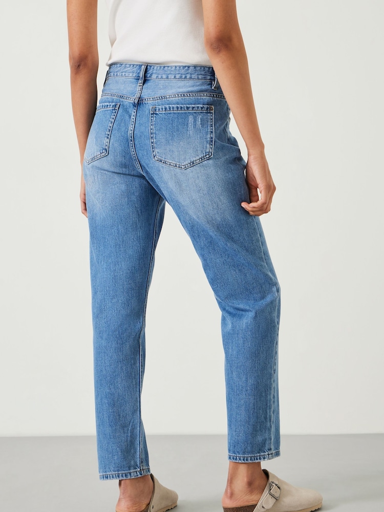 Hush Blue Light Boyfriend 100% Cotton Jeans - Image 4 of 5