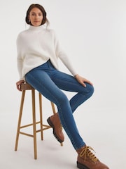JD Williams Blue 24/7 Slim Leg Jeans - Image 3 of 4