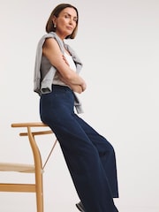 JD Williams Indigo Wide Fit Wide Leg Jeggings - Image 1 of 4