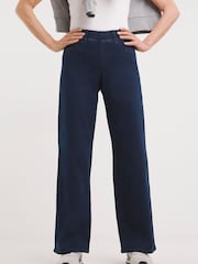 JD Williams Indigo Wide Fit Wide Leg Jeggings - Image 2 of 4