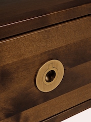 Laura Ashley Dark Chestnut Balmoral 2 Drawer Corner TV Stand - Image 8 of 9