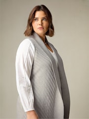 Live Unlimited Grey Curve Cardigan - Image 3 of 5