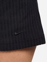 Nike Black 100% Cotton Chill Knit Ribbed 3-Inch Shorts - Image 5 of 7