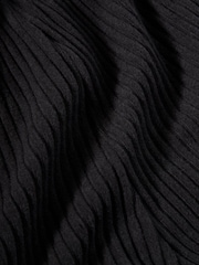 Nike Black 100% Cotton Chill Knit Ribbed 3-Inch Shorts - Image 7 of 7