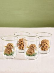 Juego de 4 vasos altos con diseño de Charlie the Cockapoo - Imagen 2 de 4