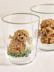 Juego de 4 vasos altos con diseño de Charlie the Cockapoo - Imagen 4 de 4
