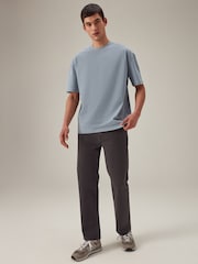 Blue Relaxed Fit Heavyweight Cotton T-Shirt - Image 2 of 7