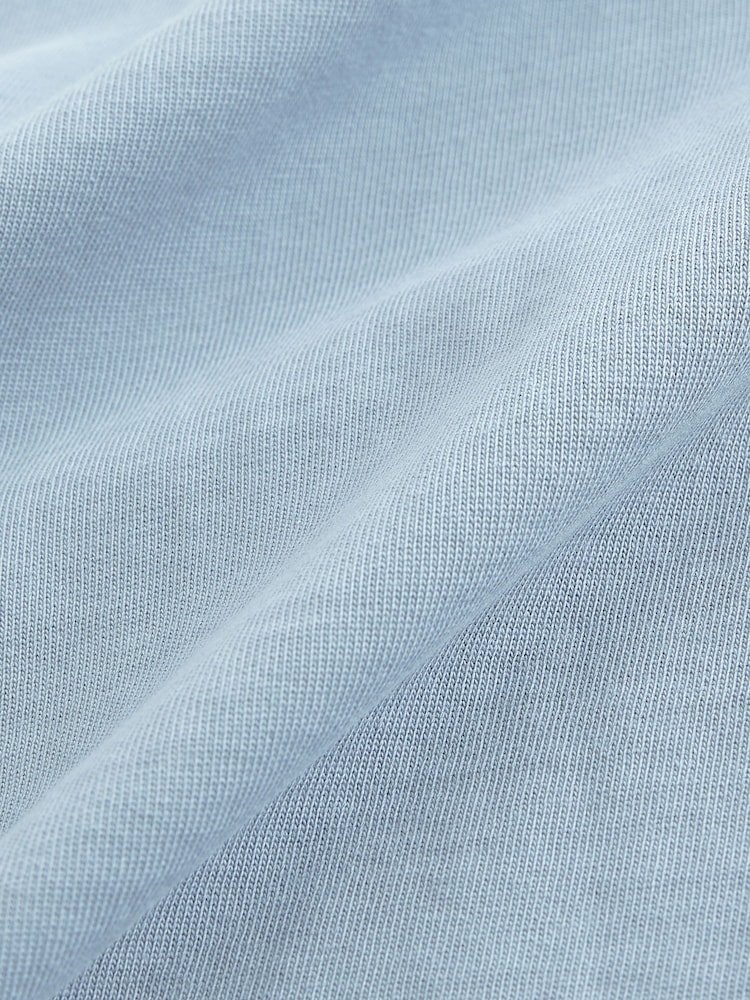 Blue Relaxed Fit Heavyweight Cotton T-Shirt - Image 7 of 7