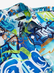 Multi Palms Short Sleeve Printed Shirt (3-16yrs) - Image 3 of 6