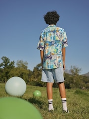 Multi Palms Short Sleeve Printed Shirt (3-16yrs) - Image 6 of 6