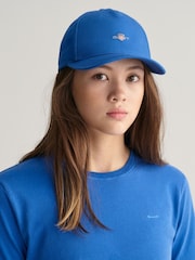 GANT Blue Boys Shield Cotton Twill Cap - Image 1 of 4