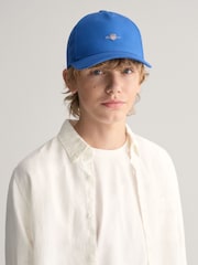 GANT Blue Boys Shield Cotton Twill Cap - Image 2 of 4