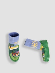 Calcetines tipo pantuflas con escena de granja de Jojo Maman Bébé - Imagen 3 de 4